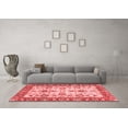 thumbnail image 3 of Ahgly Company Machine Washable Indoor Rectangle Oriental Red Modern Area Rugs, 2' x 5', 3 of 4