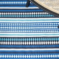 thumbnail image 6 of SAFAVIEH Montauk Kenyon Southwestern Cotton Area Rug, Blue/Ivory, 6' x 6' Square, 6 of 8