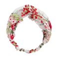 thumbnail image 2 of Soumake Headband Embroidery Flower Pattern Net Yarn Smooth Touch Women Hair Band Hair Accessories, 2 of 8