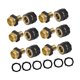 thumbnail image 5 of Conector rápido para manguera de jardín de 3/4 de pulgada, adaptadores de grifo de repuesto macho y hembra 6 juegos, 5 of 8