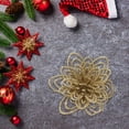 thumbnail image 4 of Guirnalda de Flores Navideñas con Polvos Dorados onlyliua, 4 of 5
