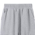 thumbnail image 4 of ZOYOEN Boys Cargo Sweatpants with Pockets- Elastic Waist Baggy Straight Leg Casual Kids Jogger Pants Gray Size 7-8Years, 4 of 6