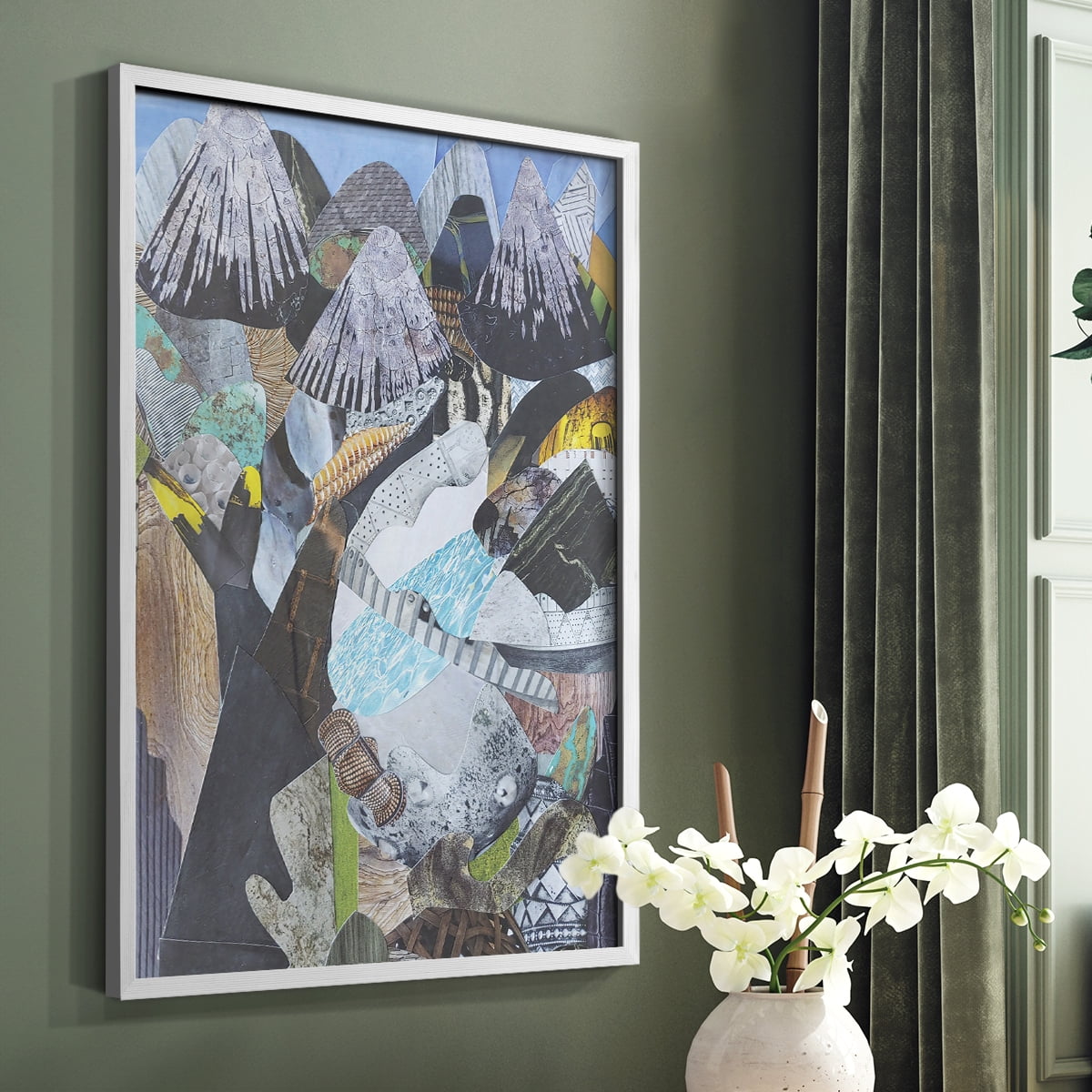 Arizona Highways Framed Print in White Solid Wood Framed Print No Nail Hanging