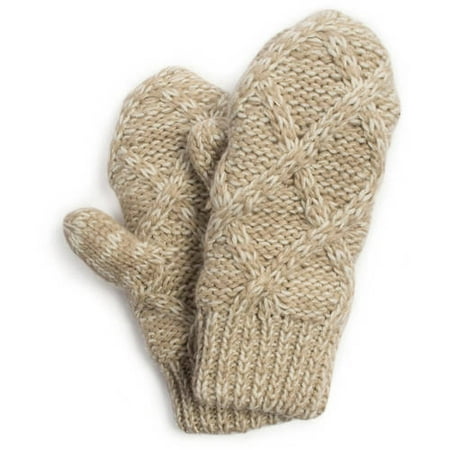 MUK LUKS Women's Textured Diamond Potholder Mittens