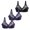 M, variant on Jelly Bras For Women Womens Bcdef Cup Lace Bra Plus Size Smooth Soft All Day Wear Multicolor 80D-105F