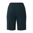 thumbnail image 3 of Pouno Shorts for Women High Waist Elastic Waistband Casual Shorts Weekend Outings Soft Breathable Relaxed Fit Loose Style Shorts Gift, 3 of 9