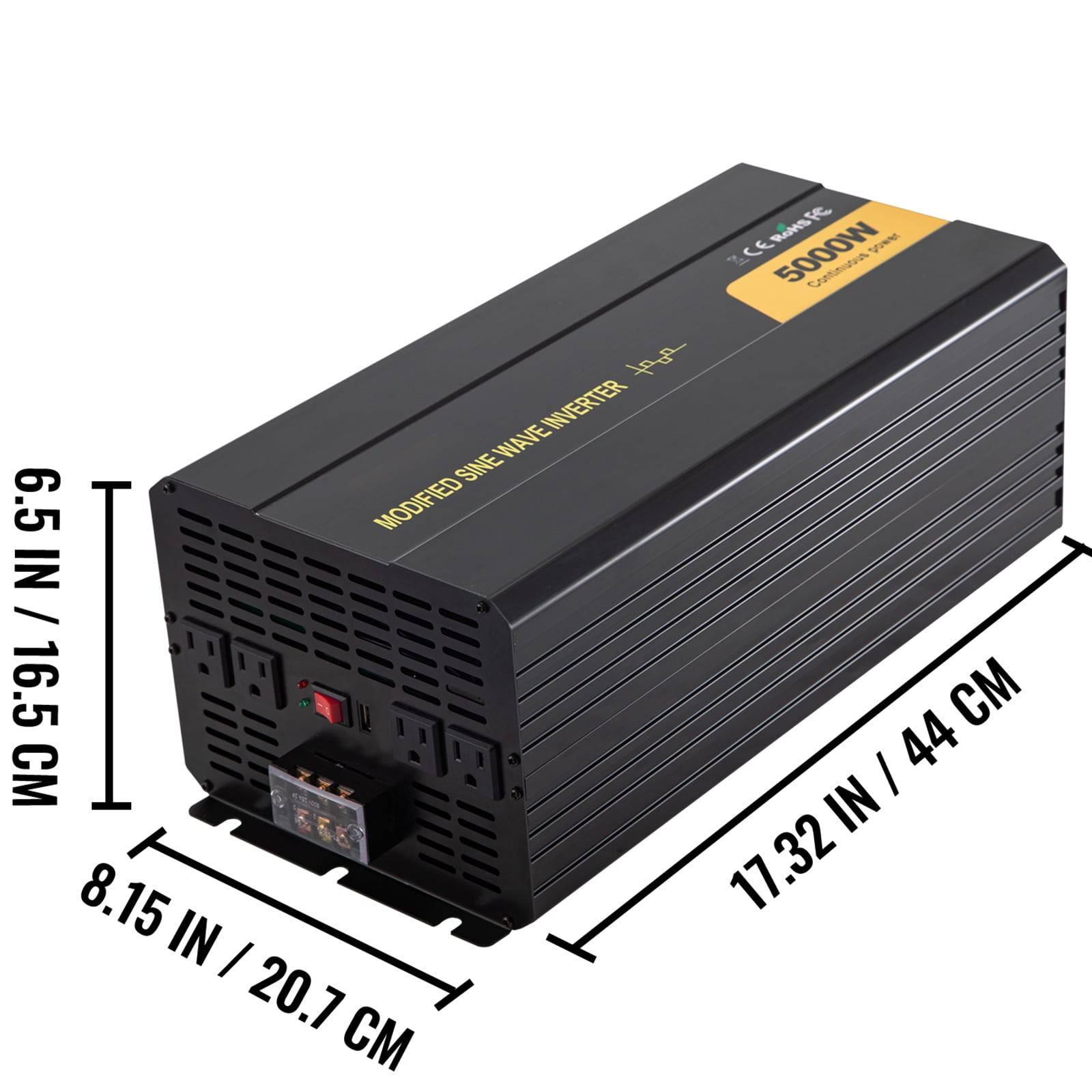 BENTISM GYM-5000W 120V 5000-Watt Continuous 10000-Watt Surge Power Inverter