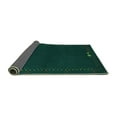 thumbnail image 2 of Ahgly Company Indoor Round Abstract Turquoise Blue Modern Area Rugs, 7' Round, 2 of 4