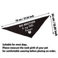 thumbnail image 2 of PWHAOO 1 Pce Grande Sœur/ Frère à Mon Petit Chien Humain Bandana Annonce de Grossesse Cadeau Révélation de Genre (Frère Humain d), 2 of 3