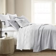 thumbnail image 2 of Levtex Home - Caden Cotton Gauze - Full/Queen Coverlet/Quilt - Grey Mist - Coverlet/Quilt Size (88 x 92in.) - 100% Muslin Cotton, 2 of 6