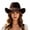 Z15-Coffee, variant on Classic Western Cowboy Hat Felt Cattleman Shapeable Brim for Men Women Cowgirl Halloween Rodeo Accessory