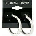 thumbnail image 2 of 100 Black Earring Cards Pads Sterling Silver Displays 1.5", 2 of 3