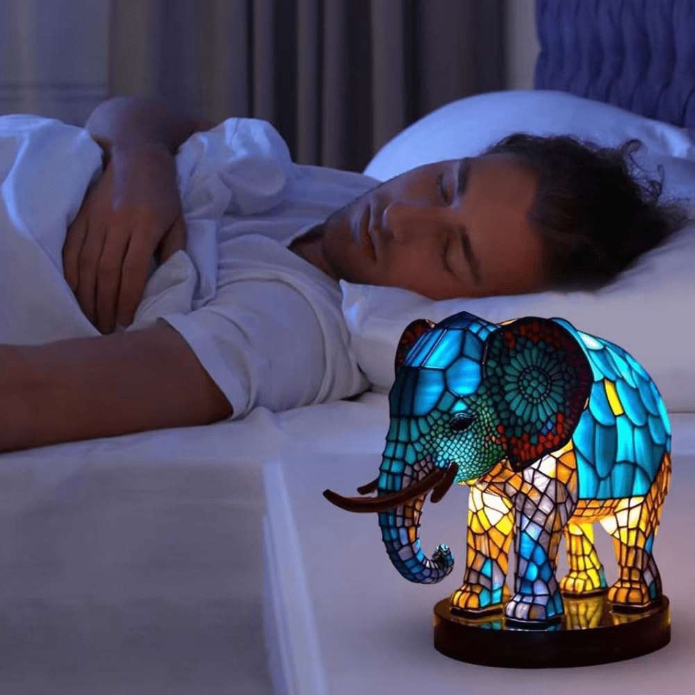 Cute Animal Desk Lamp, USB Powered Night Light for Home Office Decor, Fun Resin Statue Collectible Gift
