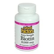 Natural Factors Biotin 10000 mcg, 60 Capsules