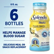 Splenda Diabetes Care Shake, Meal Replacement to Help Manage Blood Sugar, French Vanilla, 8 oz, 6PK