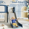 thumbnail image 6 of Toddler Slide, 8 in 1 Kids Indoor Slide for Toddlers 1-6, Baby Indoor and Outdoor Climber Playset, Kids Slide with Basketball Hoop and Telescope, Toddler Outdoor Playground, 6 of 7