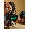 thumbnail image 2 of Marino’s Men Genuine Leather Dress Belt with Single Prong Buckle, 2 of 6