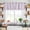 Purple, variant on Red Gray Botanical Kitchen Curtain Valances for Windows Farmhouse Short Curtains, Pastoral Spring Summer Leaf Aesthetics Rod Pocket Valance Curtain for Bedroom Cafe Living Room