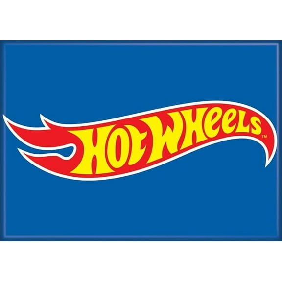 Hot Wheels Logo On Blue 2.5" X 3.5" Magnet