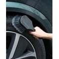 thumbnail image 4 of Wheel & Tire Brush for Car Rim, 2 Pack Tire Brushes Soft Bristle Car Wash Brush, Car Carpet Brush, Short Handle Wheel Cleaning Brush, Cleans Tires & Releases Dirt and Road Grime, 4 of 5