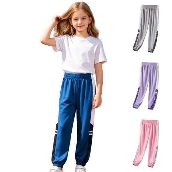 Asxite Toddler Colorblock Jogger Sweatpants Elastic Waist 4-15 Y