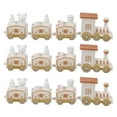 thumbnail image 1 of Mini  Decor Set, Small  Christmas Decorations Safe Reliable Durable 3 Sets Plastic  For Cake Red,Green,White, 1 of 8