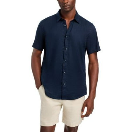 Boss S-Roan-Ken-Sh-C1-242 Linen Blend Slim Fit Button Down Shirt XL