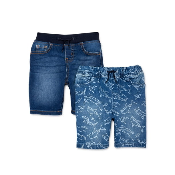 Wonder Nation Wonder Nation Baby Boys & Toddler Boys' Denim Shorts, 2