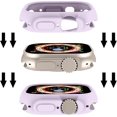 thumbnail image 4 of Compatible avec Apple Watch Ultra 49 mm Boîtier Tout-Rond Antichoc TPU Silicone Couvercle de Protection Pare-Chocs Anti-Rayures Boîtier de Protection pour Apple Watch Ultra 49 mm (Violet), 4 of 5
