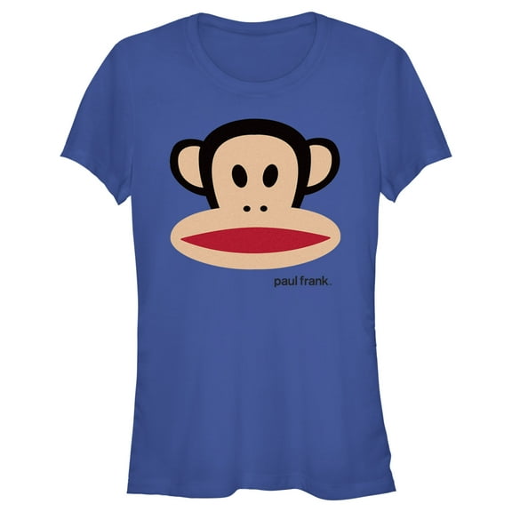 Junior's Paul Frank Large Julius  Graphic Tee Royal Blue X Large