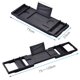 thumbnail image 3 of Bathtub Rack Non Slip Telescopic Tray Fits Most Bathroom Sizes Black 75x23cm, 3 of 5