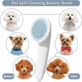 thumbnail image 3 of Cepillo para perros y gatos, sistema de eliminación de pelo con un solo clic, cepillo de aseo, cepillo autolimpiante para gatos, cepillo para mascotas pequeñas (perros y gatos)., 3 of 5