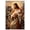Unframe-style, variant on Jesus Christ Good Shepherd Canvas Wall Art with Lamb and Wolves - Religious Christian Faith Inspirational Home Living Room Bedroom Decor