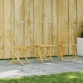 thumbnail image 1 of vidaXL 3 Piece Bistro Set Bamboo, 1 of 5