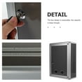 thumbnail image 6 of Milisten 1Set Aluminum Alloy Wall Mounted Post Boxes for Commercial and Business Use 12.8X9.6X4.3in, 6 of 8