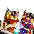 thumbnail image 2 of LED Navidad Snow Village House perfecl fuente Musical Giratorio Escultura para mesa, 2 of 2