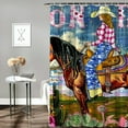 thumbnail image 2 of Orinice Horse Cactus Cowgirl Bathroom Decor Set with Hooks, Luxurious Polyester Fabric Shower Curtain, Waterproof and Easy to Install 60x72, 2 of 7