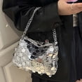 thumbnail image 4 of Women's Sparkly Sequin Crossbody Purse Evening Clutch Handbag Bag with Chain Strap, 4 of 5
