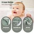 thumbnail image 6 of 2 Pack Hooded Baby Towels - 100% Muslin Cotton for Newborns, Infants, Toddlers - Large 32x32Inch Size - Highly Absorbent and Essential for Newborn Care, 6 of 6