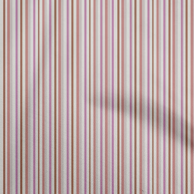 oneOone Rayon Brown Fabric Stripes Craft Projects Decor Fabric Printed By The Yard 56 Inch Wide