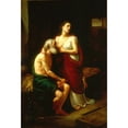 thumbnail image 2 of Luis Monroy 17x24 Gold Ornate Framed and Double Matted Museum Art Print Titled - Roman Charity (1873), 2 of 4