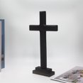 thumbnail image 3 of Cruz de religiosa Jesús Decoración Regalos Artesanía Reliquias Oración Coleccionable Capilla Estatua cristiana para dormitorio Acción de, 3 of 9