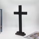 thumbnail image 3 of Cruz de madera,Navidad estatua arte escultura Cruz ornamento,Cruz Home Decor Oración Estatuilla Pascua Navidad,Renacimiento Colección Espíritu Cruz Decoración,Cristo Católico Decoración, 3 of 9