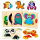 thumbnail image 2 of Rompecabezas De Madera, Juegos De Rompecabezas De Animales En 3D, Juguete De Madera Para Niños, Juego De Aprendizaje, Divertido Juguete De Habilidades Motoras Paquete De 20 Moyic FN006222-00, 2 of 6