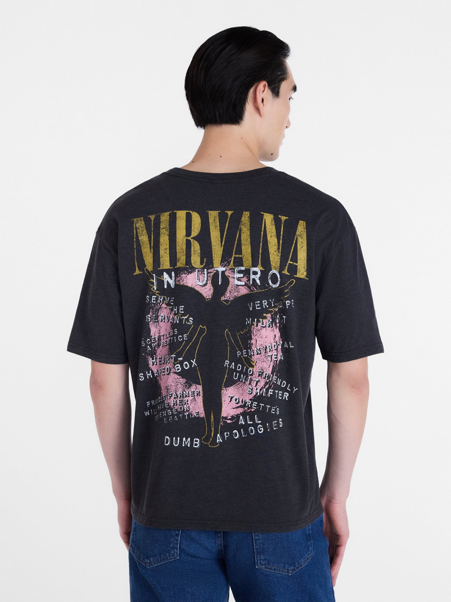 Nirvana Men's and Big Men's In Utero Graphic Tee with Short Sleeves, Sizes XS-5XL