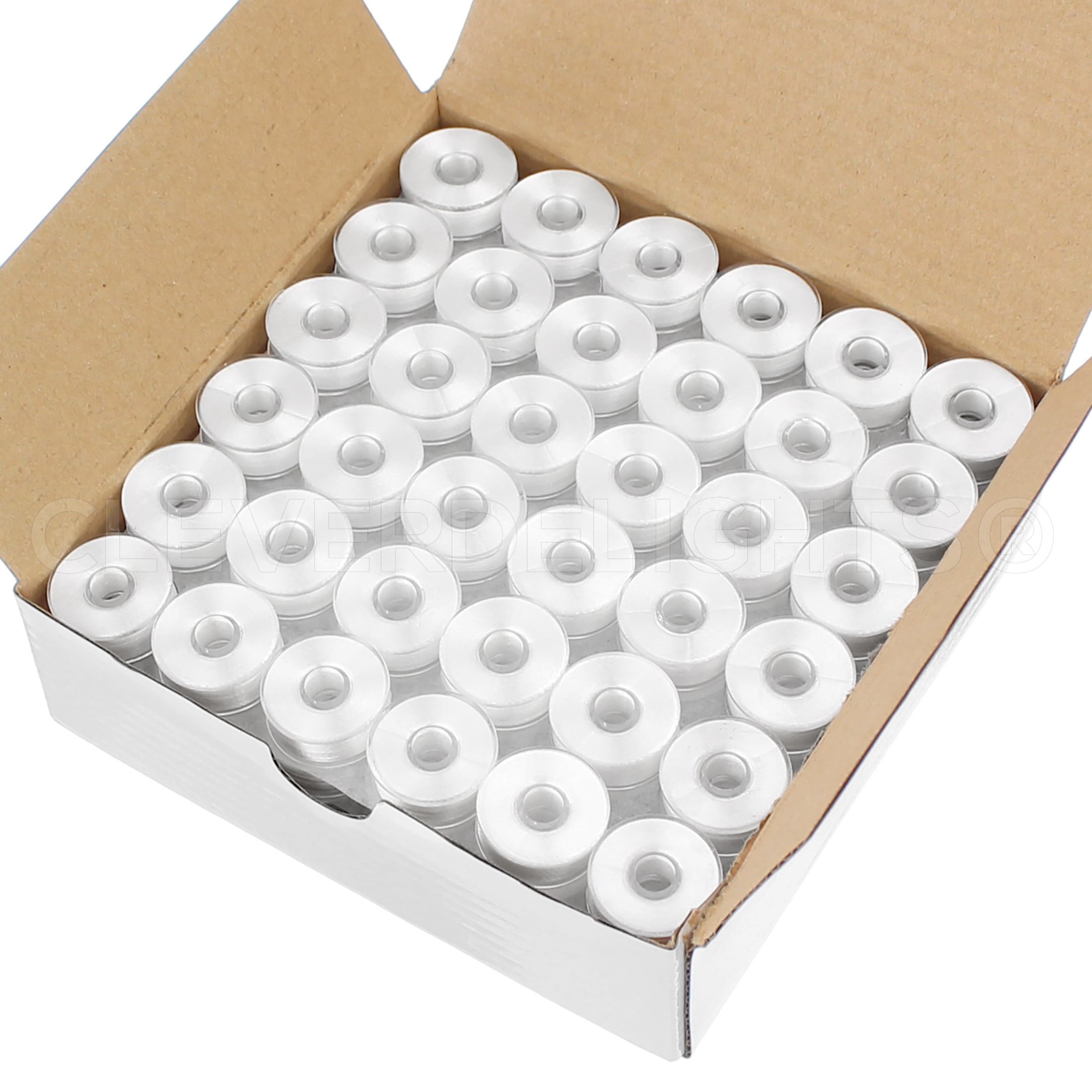 144 Count Per Box L Style Black Plastic Sided Threadart Prewound Embroidery Bobbins 8 Options Available