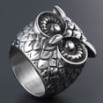 thumbnail image 4 of MayiaHey Owl Bird Ring, Big Eye Owl Ring Norse Viking Owl Head Ring for Men, Cute Owl Bird Ring Vintage Owl Animal Jewelry, Celtic Owl Ring Hip Hop Owl Ring Punk Owl Animal Ring, 4 of 4