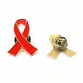 thumbnail image 3 of 10 piezas de cinta roja insignias broches creativos alfileres de solapa de hierro exquisitos broches únicos para mujeres damas, 3 of 5