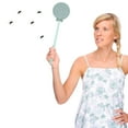 Fly Swatter,1 Pack Plastic Heavy Duty Manual Fly Killer, Long Handle