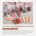 thumbnail image 2 of Kit de uñas en polvo SUTOKAKA Starter, 12 colores con herramientas, 2 of 6